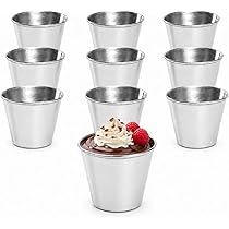 ケーキ屋　外壁　装飾品　オブジェ　オーナメント　プリン　カップ　特大 Amazon | Asdays プリンカップ 製菓用品 耐熱 カップ容器 ゼリー型